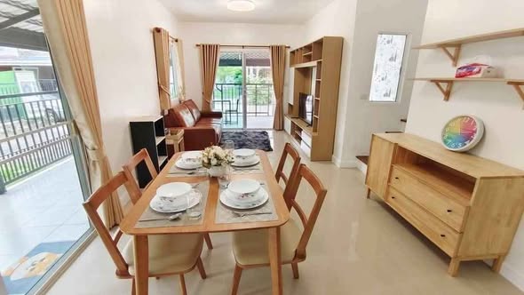 For rent Rassada Lukkongsi Boat Plaza, IKea, Lotus supermarket Ready to move in 2 storey l Corner house 3 Bedrooms l 2 Bathrooms 24 sq