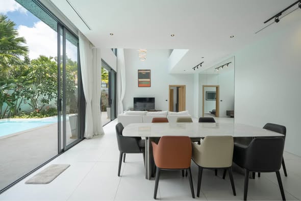 This modern private pool villa is ideally situated just 3 minutes from British International School Phuket (BISP) and on