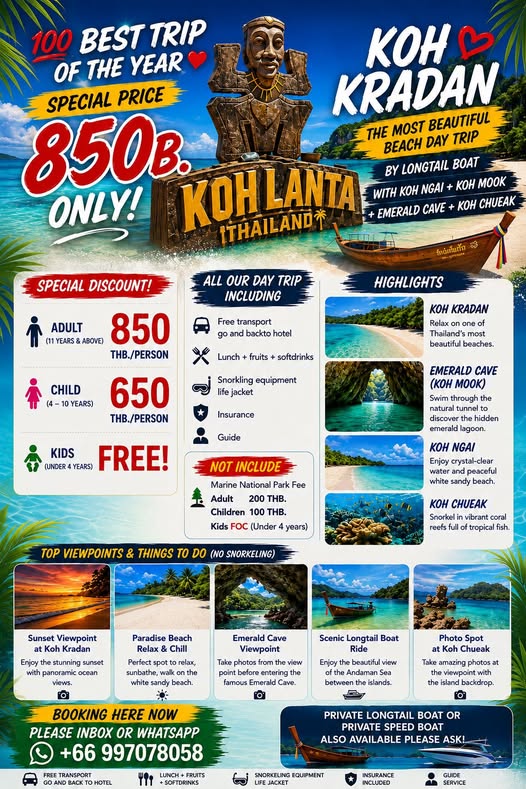 Available Private Longtail Boat — starting from Private Speed Boat — starting from Ideal for customers who want a private, more comfortab