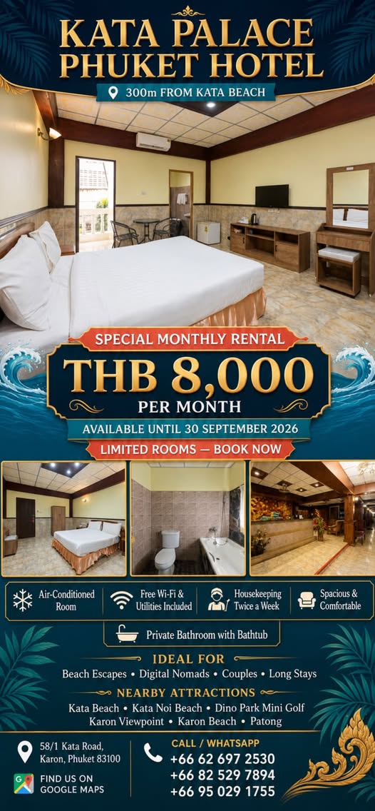 Available until **30 September 2026** Limited rooms available—advance booking is highly recommended