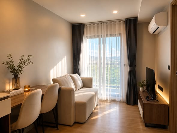 Space Cherngtalay | 1-Bedroom Apartment 25,000 THB / Month Choeng Thale, Bang Tao, Phuket Modern fully furnished apartment in one