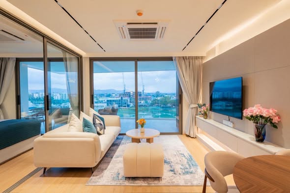 Aqua lakefront Brand new condominium - 2 bed rooms , 110 sqms - 2 times a week cleaning , once a week linen changing. - Large balcony with