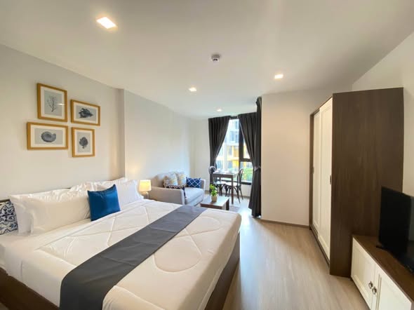 for rent - The Base Central Phuket Location : Wichit 1 bedroom , 1 bathroom and 1 kitchen 6th floor, building B l 28 sq