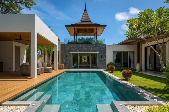 FOR RENT • Luxurious Pool Villa at Botanica Foresta Phuket Rental Price: 280,000 THB/Month (1-Year Contract) Terms: 2 months deposit + 1 m