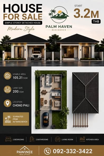 • Land Size: 200 sq