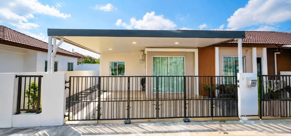 NEW HOUSE READY TO MOVE IN, Thalang area Located in peaceful village *Special Rental Price Month TH