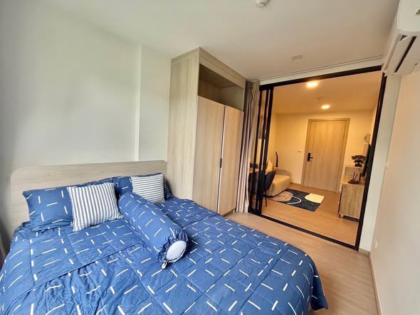 ฿/เดือน ( สัญญา 3 เดือน ) ล่วงหน้า 1 เดือน ประกัน 2 เดือน พร้อมอยู่ D Condo reef phuket Location : Kathu 1 Bedroom 1 Bathroom Building B 3fl