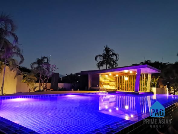 for Rent 60,000 Thb per month with 1 year contact Available Now Features: • 2 Bedrooms • 2 Bathrooms • Shared swimming pool for 2 villas •
