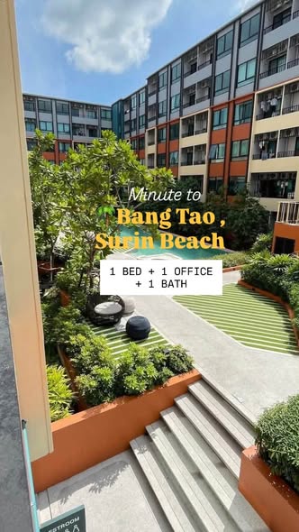 • 1 Bedroom + 1 Home Office • 1 Bathroom • Fully furnished • Move-in ready Furniture & Appliances Air
