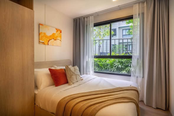 for Rent – D Condo Reef, Kathu Kathu | Near Central Phuket | PSU Phuket | Patong Beach Cozy corner unit with a beautiful pool view