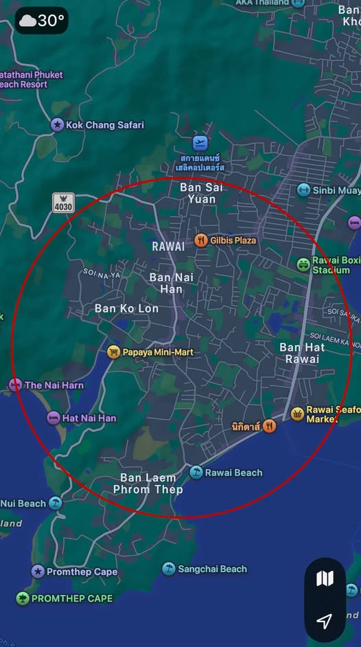 Hi everyone, We are looking for an apartment or condo in the Rawai / Nai Harn / Promthep area (see the marked area on the map) for the follo