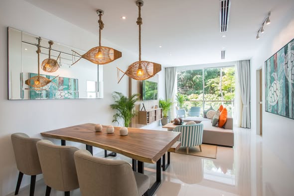 For Rent or Sale | Kamala, Phuket Modern 2-bedroom apartment for rent or sale at Kamala Falls — one of Phuket's most sought-after hillside