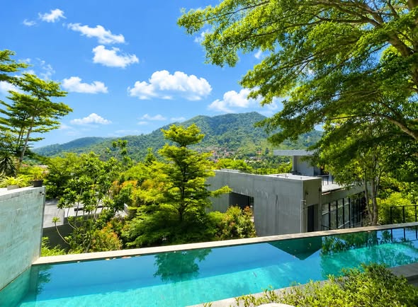 FOR RENT: Modern 2-Bedroom House with Mountain View (shared pool) located in Kamala: Looking for a spacious home with resort-style ameniti