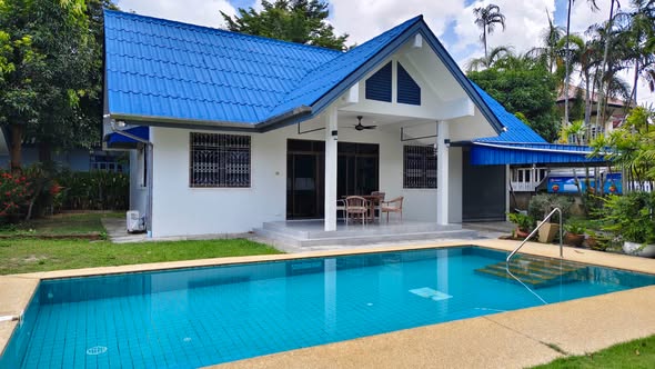 for rent @Chalong, Phuket Big house 2 Beds, 2 Baths/fully furnished Small house 1 bed, 1 bath/fully furnished (can be office) 4 air-cons P
