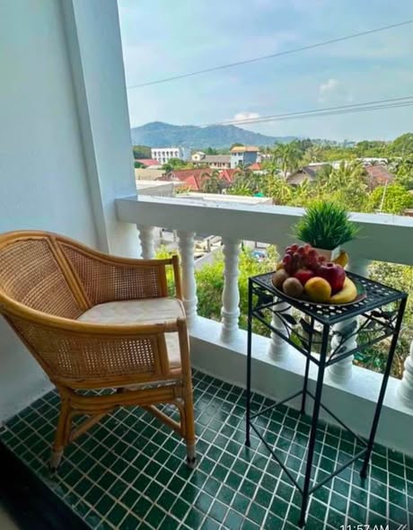 for rent 28 sqm Rawai Condotel A cozy 28 sqm studio with a private balcony and beautiful mountain views