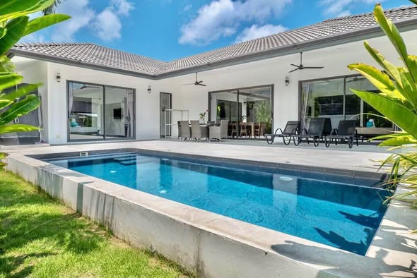 for Rent Lamai, Koh Samui Experience tropical luxury in this brand-new modern private pool villa in the peaceful area of Lamai