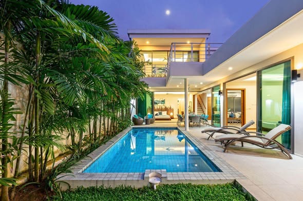 for Rent – Rawai, South Phuket Rawai, Mueang Phuket 4 Bedrooms 4 Bathrooms Private Swimming Pool Rental Price: 130,000 THB / Month Include