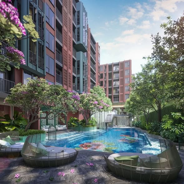 to Central Phuket 5 mins to Phuket Town 25 mins to Patong 2 Bedroom combind Units 7th floor 61sqm 55000 per month