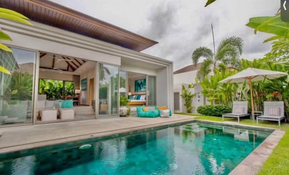 for Rent | Trichada Phase 1 130,000 THB/month (1-year) Includes: pool & garden service (3x/week), WiFi Modern private pool villa in a secu