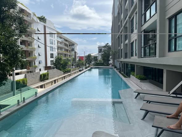 for Rent – Space Cherngtalay | 23,000 THB/Month** Enjoy comfortable living in this modern, fully furnished 1-bedroom condo at **Space Cher