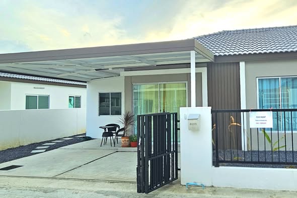 Brand new house in Thalang Pruksa ville Thalang 3 bedrooms 2 bathroom full furniture Included -common fee