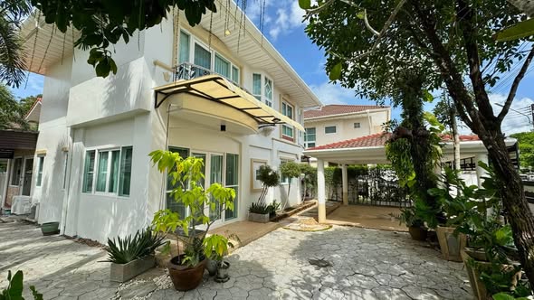 for rent, Thalang/Pa Khlok area Supalai Garden Ville Village Large 2-story house, land size 236 sq m Green area, peaceful and shady house