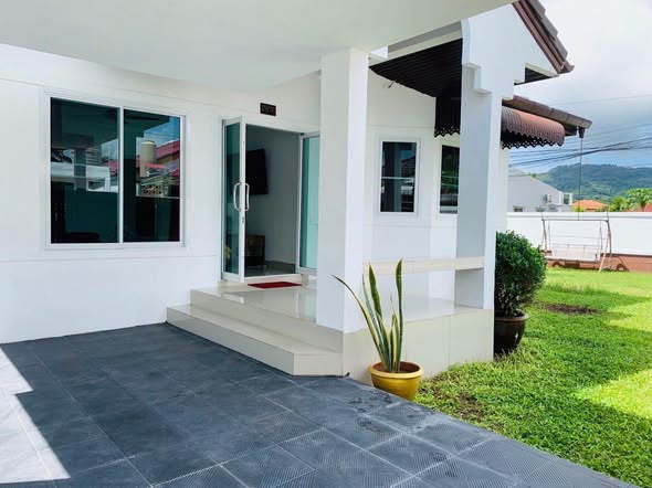 for rent in Chalong, Phuket 3 Beds, 1 empty room, 2 baths/fully furnished 5 Aircons Kitchen/electric stove, fridge, washing machine and mi