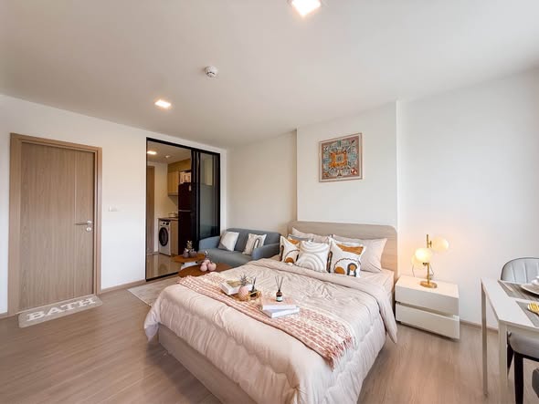 For Rent Location: Central Phuket 1 bedroom | 1 bathroom Building C | Floor 6 Fully furnished Free electrical appliances Swimming pool Fit