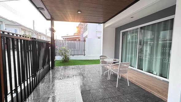 for Rent – Pruksa Nara Jomtien Village Located on Chaiyapruek Road, Pattaya Ready to move in / Available * 3 Bedrooms * 2 Bathrooms * Fu