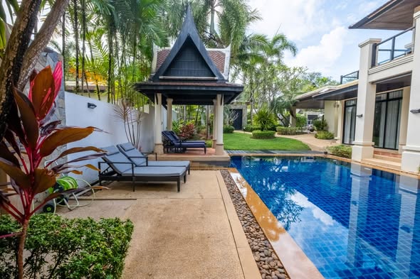 For Rent: Ultra-Rare 150m from Beach: 5BR Pet-Friendly Pool Villa @ Maan Tawan Live just steps away from the ocean