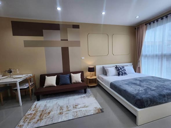 FOR RENT Ready to move in 2/8/26 GOOD CONDO 8,500 Bath for month , 3 floor garden view Built-in facilities Fully furnished 1 bedroom 1 bat