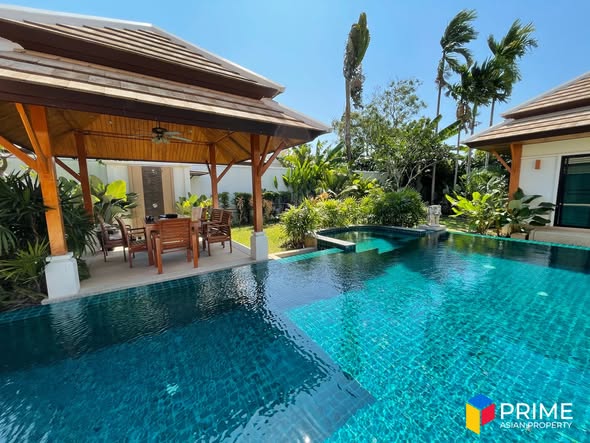 for Rent 100,000 THB/month with 1 year contract Villa Details: • 3 Bedrooms, 4 Bathrooms • Land plot 800 sqm