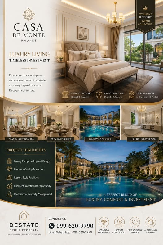 CASA DE MONTE Where Luxury Meets Timeless Elegance Discover an exclusive residence inspired by timeless European architecture. Spacious Luxu