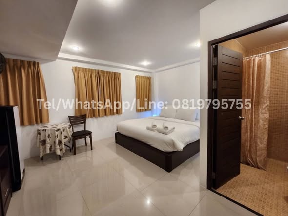 9,500 THB/Month (Long term rental rate) We also offer short term rental. Rental rate includes: Free room cleaning, with bedding linens and t