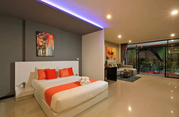 FOR RENT IN NBC CONDO NAI HARN Available for 1-Year Contract Only Enjoy comfortable tropical living in this beautiful 60 sq