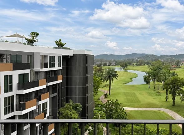 MODERN Condo | Stunning Golf Course View Laguna Skypark Aurora Brand New Premium Apartment 55,000 THB/