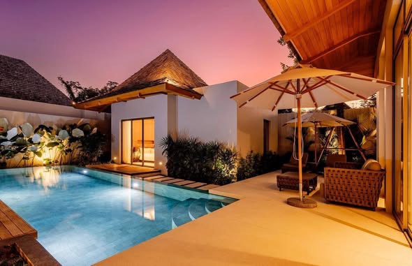 Anchan Flora 2 bedrooms and 3Bathrooms Price 150,000 THB / month Includes: • Maid service 1 time / week • Pool cleaning 2 times / week •