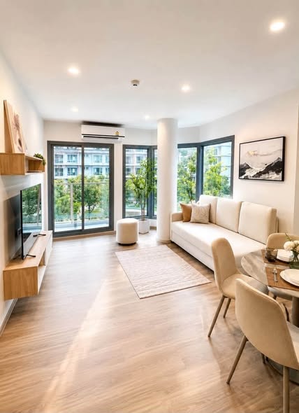 For Rent: PHYLL Phuket – 2-Bedroom Pool View Corner Unit Wichit, Phuket Unit features: 2 bedrooms | 2 bathrooms Stunning pool view – corne