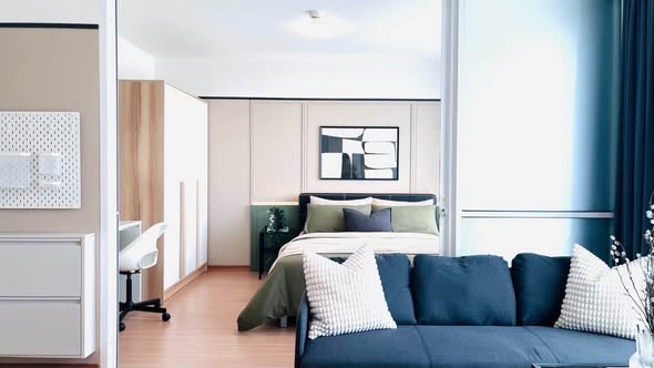 For Rent Phuket Town 15,000 THB / month Building B | 5th Floor 1 Bedroom 1 Bathroom Property Features • Fully furnished • Complete electri