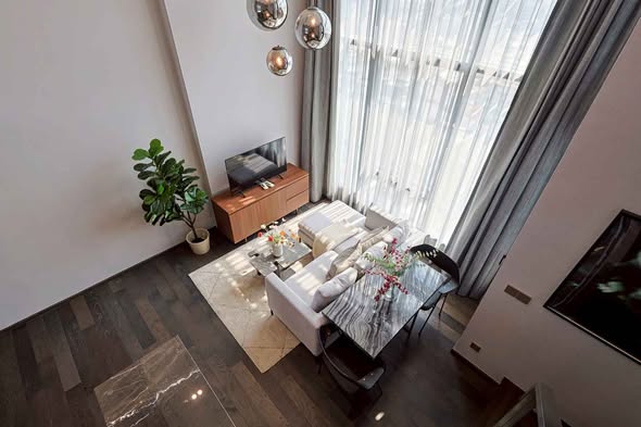 Condo: Conner Ratchathewi Listing ID: BK-SL-C-R-057 Type: 1-Bedroom Duplex Usable Area: 50 sq