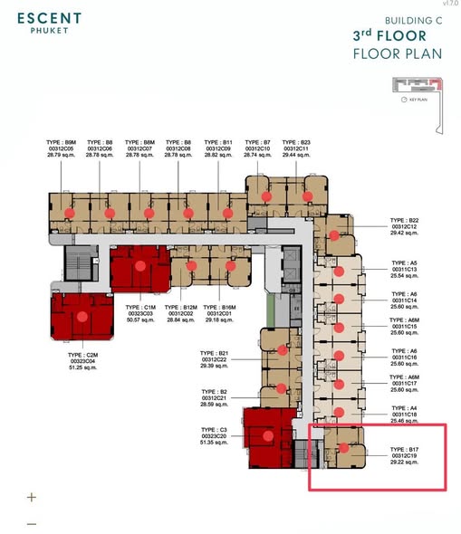 Продажа кондо ESCENT PHUKET Проект Central Pattana За центральным Phuket Владелец продает из-за переезда в Бангкок, чтобы купить недвижимост