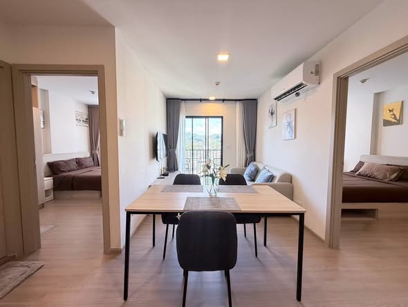 คอนโดให้เช่า | Dcondo Reef Phuket พร้อมเข้าอยู่! ตึก A | ชั้น 8 | วิวสระว่ายน้ํา 2 ห้องนอน 2 ห้องน้ํา ฟรี Wi-Fi 30,000 บาท/เดือน (สัญญา 12 เ