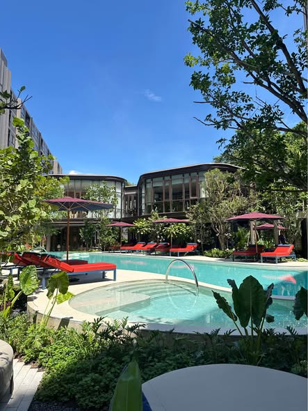 , (Corner Unit) • Fully furnished with modern warm-luxury design • 1 Bedroom, 1 Living Room, 1 Bathroom • Electrical appliances with TV, mic
