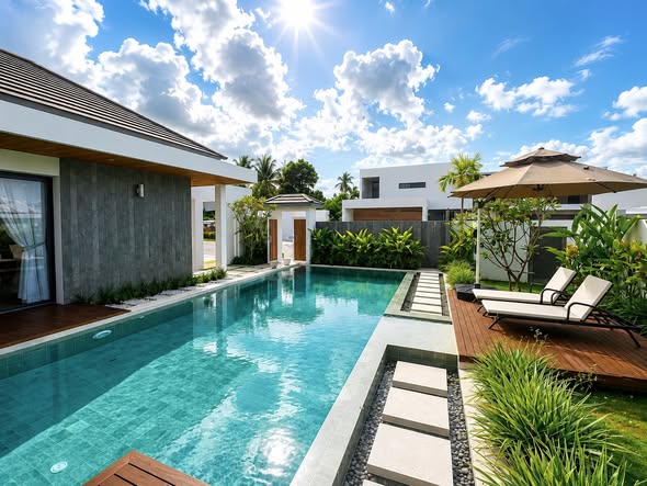 Поделился/-ась с Общедоступная группа3 Bedroom villa at Pasak 8150,000 / monthи ещё 13150 000 ฿ · ถลาง, ภูเก็ต3 спальни · 4 санузлов · ДомОт