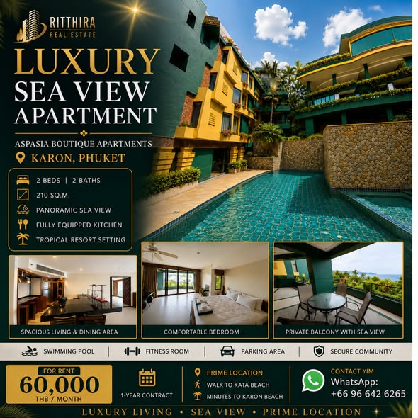 for Rent Aspasia Boutique Apartments – Karon, Phuket Property Highlights