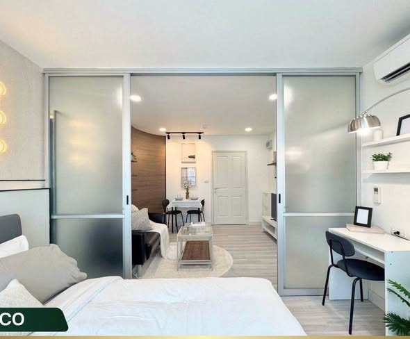 Dcondo Creek – 8th Floor Building A | 29.88 sq.m. THB 15,000/month 1-Year Contract 2 Months’ Deposit + 1 Month Advance Fully Furnished New f