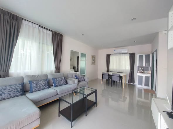 Saransiri Koh Kaew 4 bedrooms 3 bathrooms Usable area 151 Sq.m. THB 50,000 per month for 1 year contract High speed internet included 2 mont